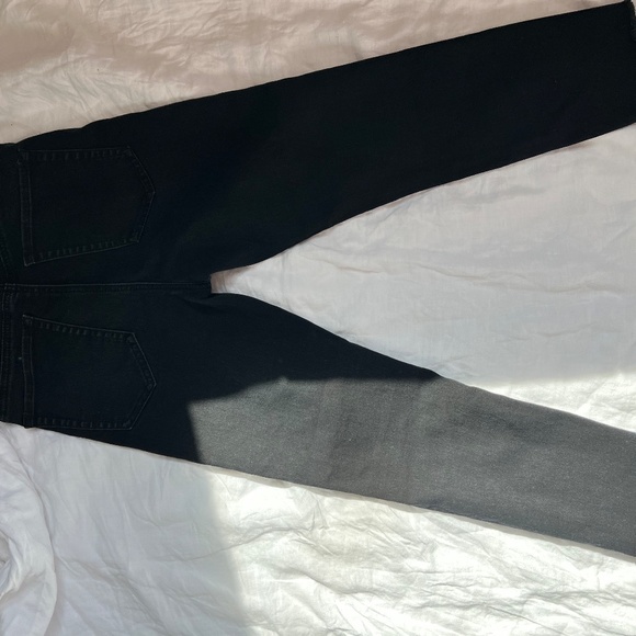 Forever 21 size 27 black cropped ankle skinny stretch jean pant high rise - Picture 8 of 8
